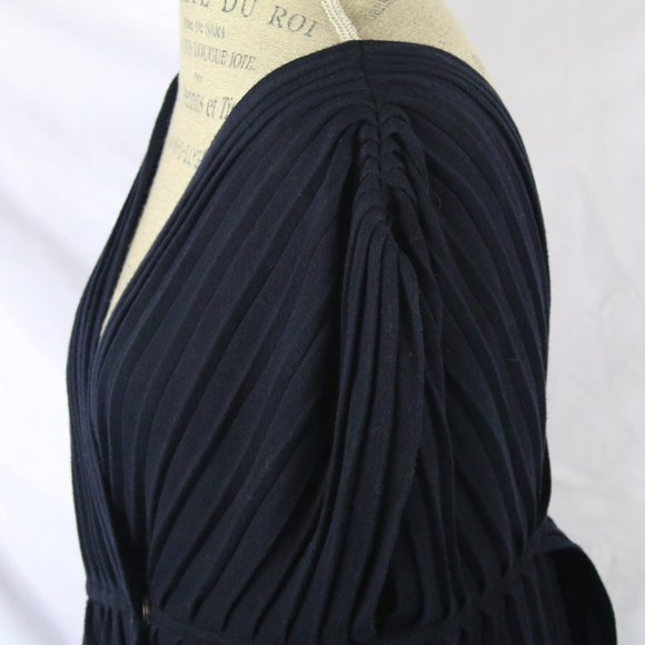 Anthropologie Yellow Bird Black Sweater V-neck - Picture 5 of 8